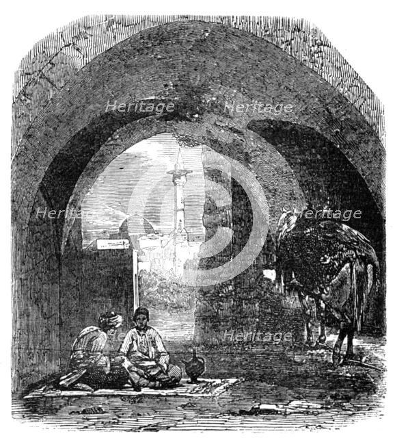 The Desert Route - Gateway in the Walls of Beyrout, 1857. Creator: Unknown.