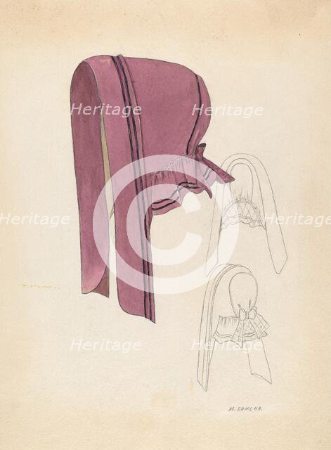 Bonnet, c. 1936. Creator: Margaret Concha.