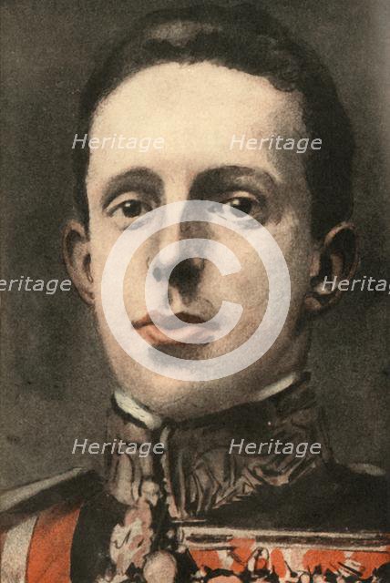 'Alfonso XIII., King of Spain', 1910. Creator: Joseph Simpson.