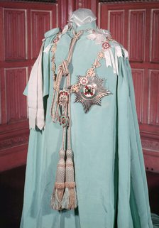 Robes and insignia of the Order of St Patrick, c1955. Creator: Arthur Charles Kirby Ware.
