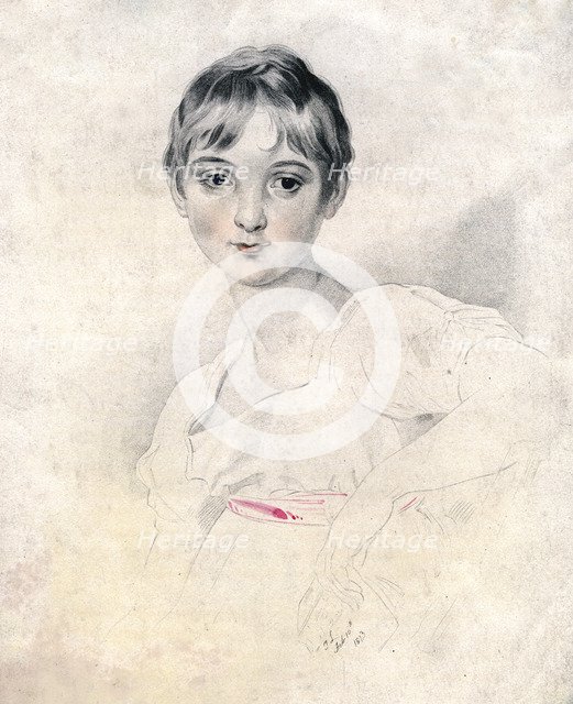 'Portrait of a girl', 1813. Artist: Unknown
