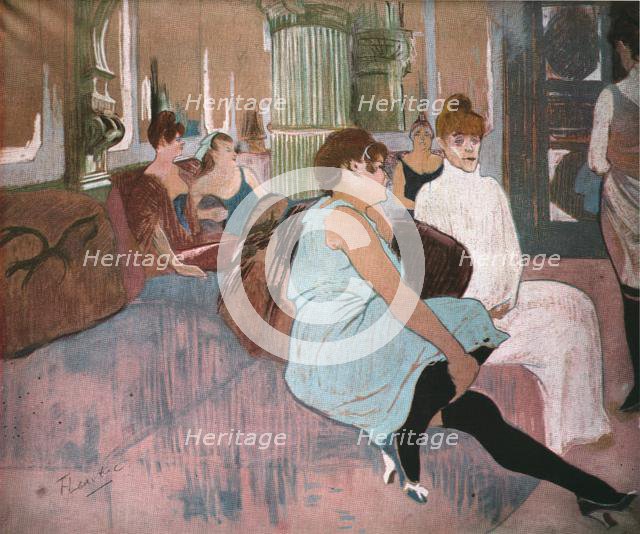 'In the Salon at the Rue des Moulins', 1894, (1952).  Creator: Henri de Toulouse-Lautrec.