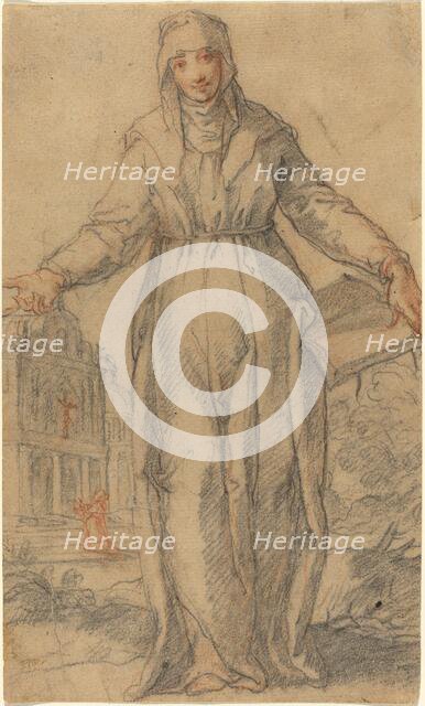 Female Saint (Saint Clare of Assisi or Saint Catherine of Siena?), c. 1600. Creator: Unknown.