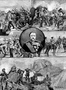 Incidents of Lord Napier of Magdala's military career, 1890. Creator: P Naumann.