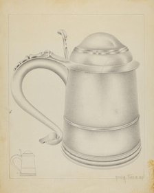 Silver Tankard, 1937. Creator: Amelia Tuccio.