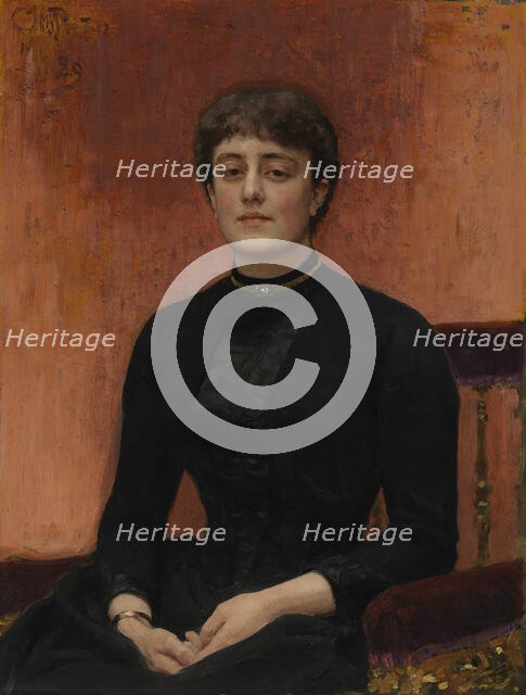 Portrait of the Artist Elizaveta Zvantseva, 1889. Creator: Il'ya Repin.