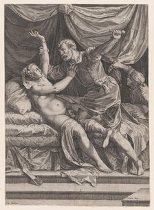 Tarquin and Lucretia, 1571. Creator: Cornelis Cort.