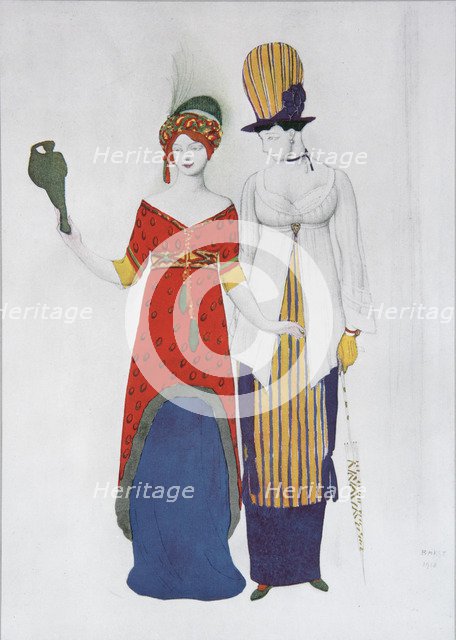 Fantasy on the Theme Modern Dress, 1910. Artist: Bakst, Léon (1866-1924)