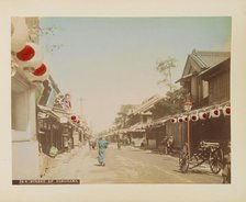Street of Yokohama, c.1900. Creator: Unknown photographer.