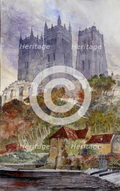 Durham Cathedral, England, 1913. Creator: Cass Gilbert.