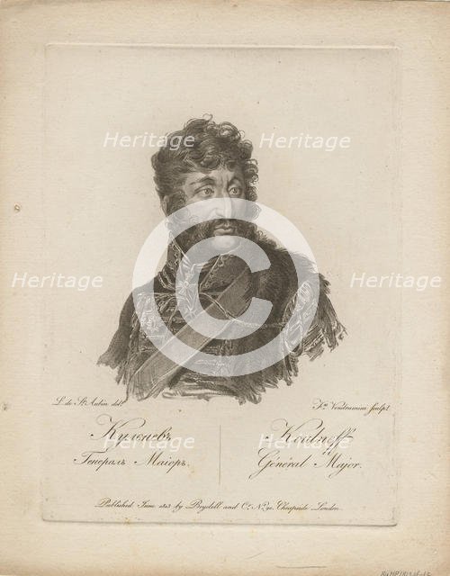 Yakov Petrovich Kulnev (1763-1812), 1813. Artist: Vendramini, Francesco (1780-1856)