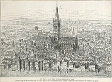 Old St Paul's Cathedral, City of London, 1540 (c1883-c1885). Artist: Unknown.