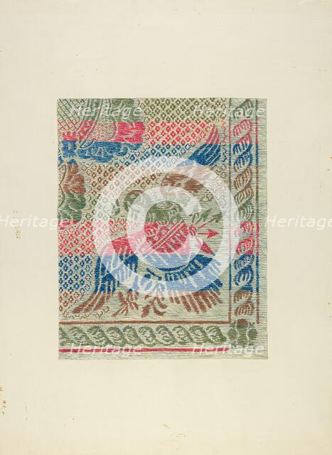 Homespun Bedspread, c. 1938. Creator: Gene Luedke.