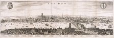 View of London from the south, 1638. Artist: Anon