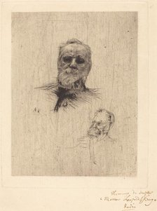Victor Hugo, De Face, 1886. Creator: Auguste Rodin.