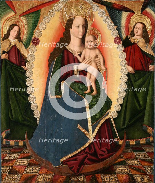 The Virgin of the Rosary, 1475-1499. Creator: Jiménez (Ximénez), Miguel (active 1462-1505).