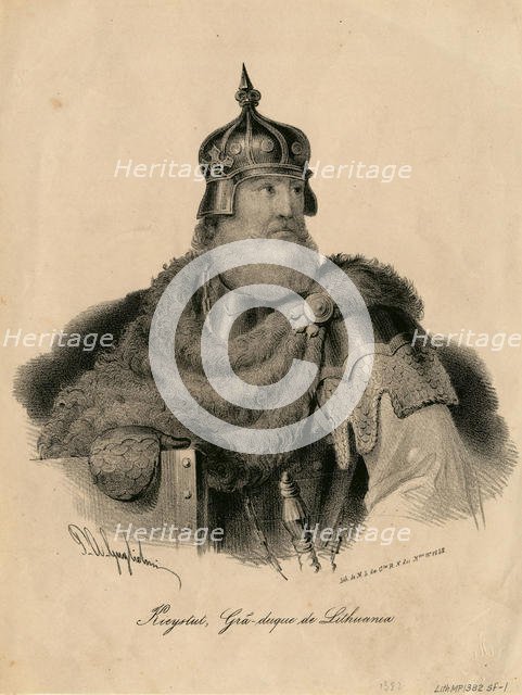 Kestutis, Grand Duke of Lithuania, 1840. Artist: Anonymous  