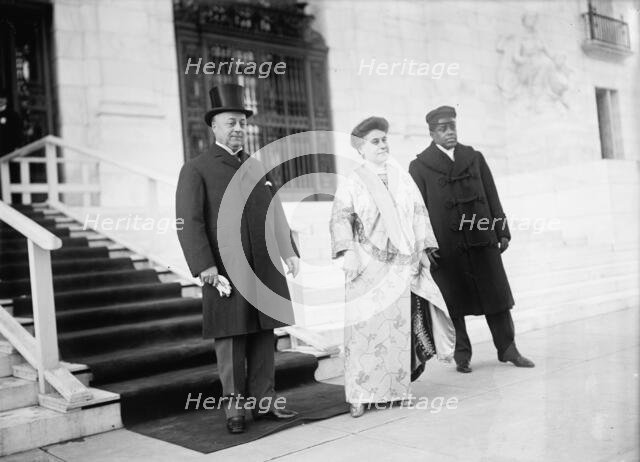 New Years Breakfasts, Pan American Union - Secretary Knox And Mrs. Knox, 1913. Creator: Harris & Ewing.