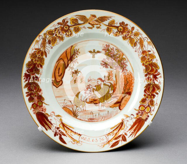 Plate, Jingdezhen, c. 1750. Creator: Jingdezhen Porcelain.