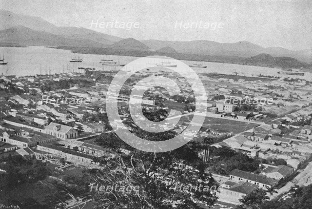 'Vista Geral de Santos', (General view of Santos), 1895. Artist: Paulo Kowalsky.