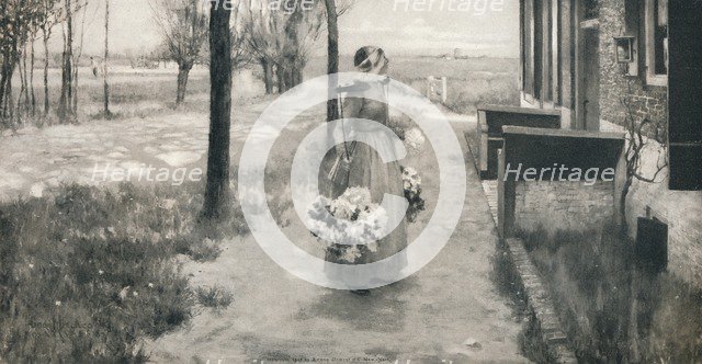 'Flower Girl in Holland', 1887, (1912). Artist: George Hitchcock.