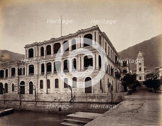 View from Pedder's Wharf, Hong Kong, 1873. Creator: William Pryor Floyd.