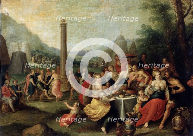 'The Adoration of the Golden Calf', late 1620s.  Artist: Frans Francken II