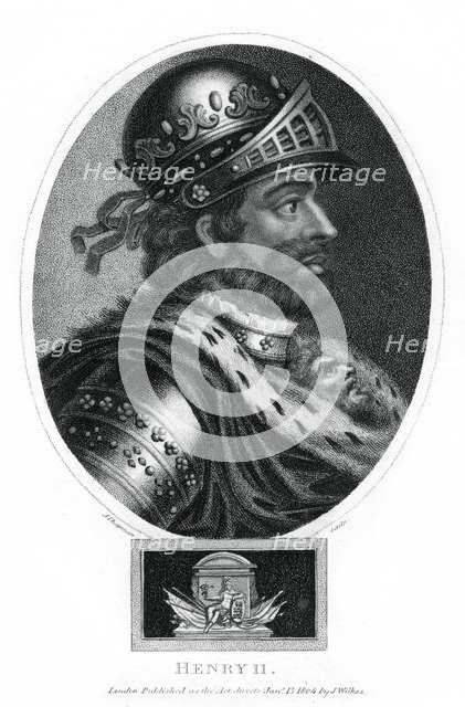 Henry II, King of England, (1804).Artist: J Chapman