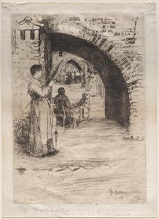 Net Makers, 1881. Creator: Otto H. Bacher (American, 1856-1909).