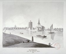 View of Battersea from across the River Thames, London, 1796. Artist: Anon