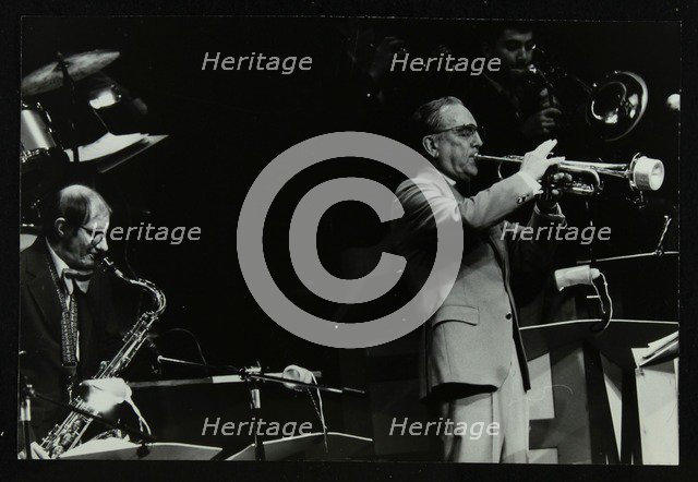 The Herb Miller Orchestra playing at the Forum Theatre, Hatfield, Hertfordshire, 5 October 1985. Artist: Denis Williams