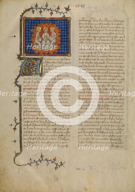 The Trinity, about 1360-1370. Creator: Master of Jean de Mandeville.