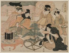 Picture of the First Visit to the Pleasure Quarters, mid 1800s. Creator: Kitagawa Tsukimaro (Japanese, 1830).