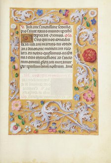 Decorated Text Page; Spinola Hours, about 1510-1520. Creator: Unknown.