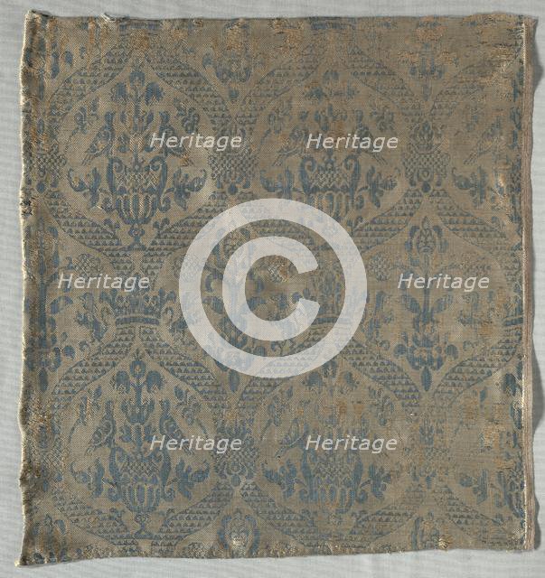 Damask Fragment, 1500s. Creator: Unknown.