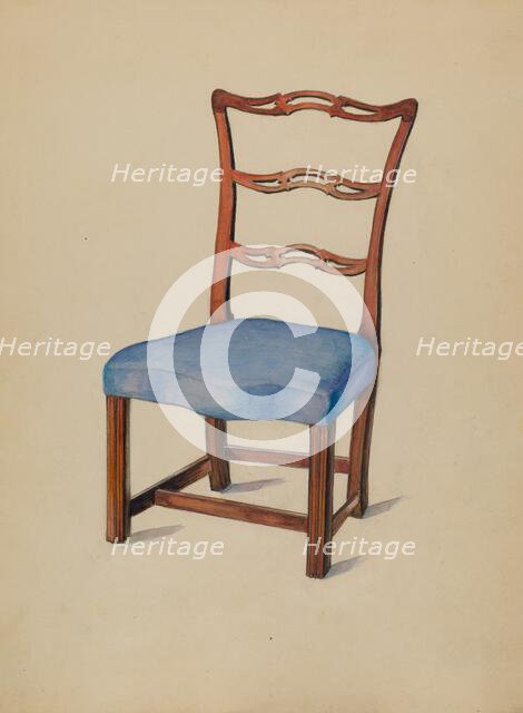 Side Chair, 1935/1942. Creator: Carl Weiss.