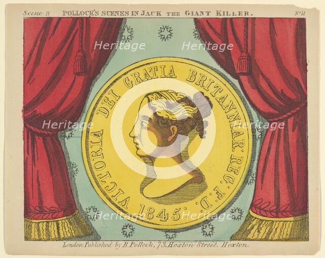 Scene 11, from Jack the Giant Killer, Scenes for a Toy Theater, 1870-90. Creator: Benjamin Pollock.