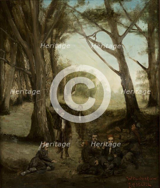 Zouaves Resting, c1863. Creator: Wladyslaw Gasecki.