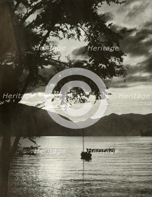 'Lake Chuzenji', 1910. Creator: Herbert Ponting.