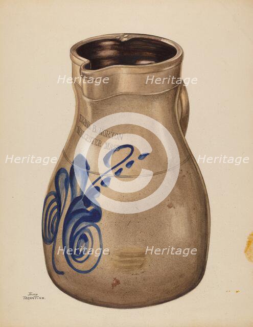 Pitcher, c. 1937. Creator: John Tarantino.