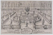 Fireworks display, Nuremberg, 1659, 1673. Creator: Anon.