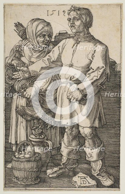 The Peasant Couple at Market, 1519. Creator: Albrecht Durer.