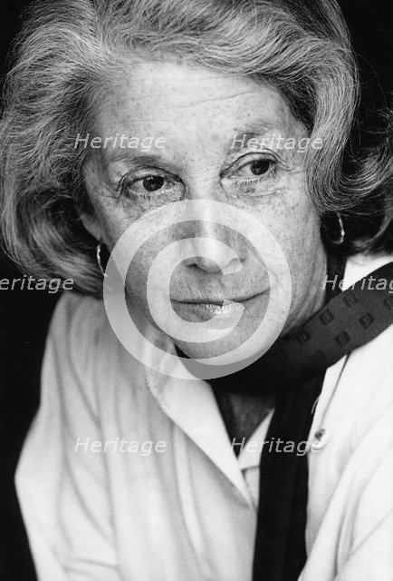 Nadine Gordimer (1923- ), South African writer, 1990. Artist: Unknown