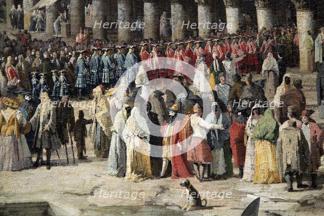 'Reception of the French Ambassador in Venice', 1726-1727. Artist: Canaletto