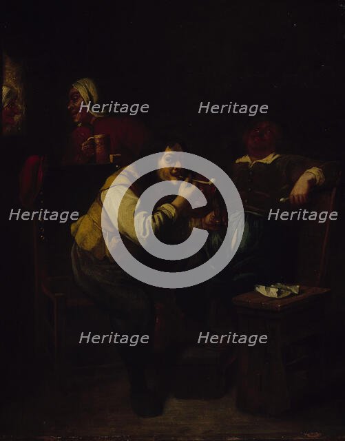 The pipe smokers. Creator: Adriaen Brouwer.