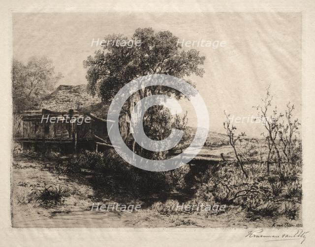 The Deserted Mill, 1883. Creator: Hendrik Dirk Kruseman van Elten (American, 1829-1904).