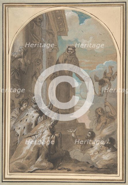 The Distribution of the Franciscan Cords, 1667. Creator: Jan Erasmus Quellinus.