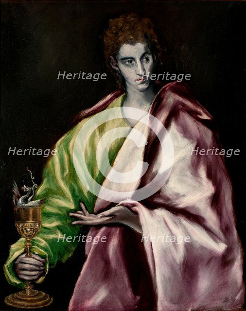 Saint John the Evangelist. Artist: El Greco, Dominico (1541-1614)