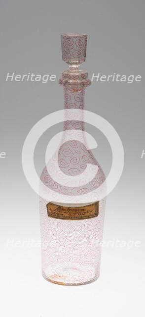 Carafe, Bohemia, 1845. Creator: Bohemia Glass.