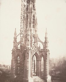 Scott Monument before Completion, Edinburgh, 1844. Creator: William Henry Fox Talbot.